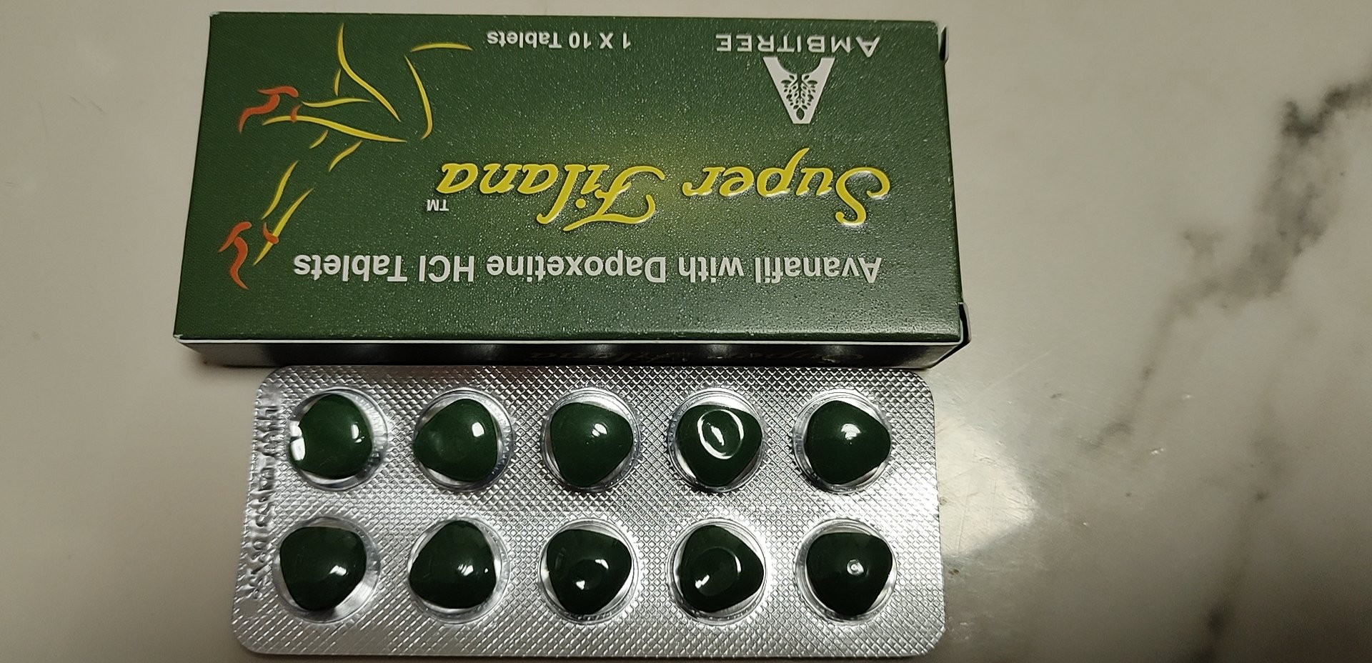 印度代购绿水鬼双效片一盒10粒装~副作用低更高端？
