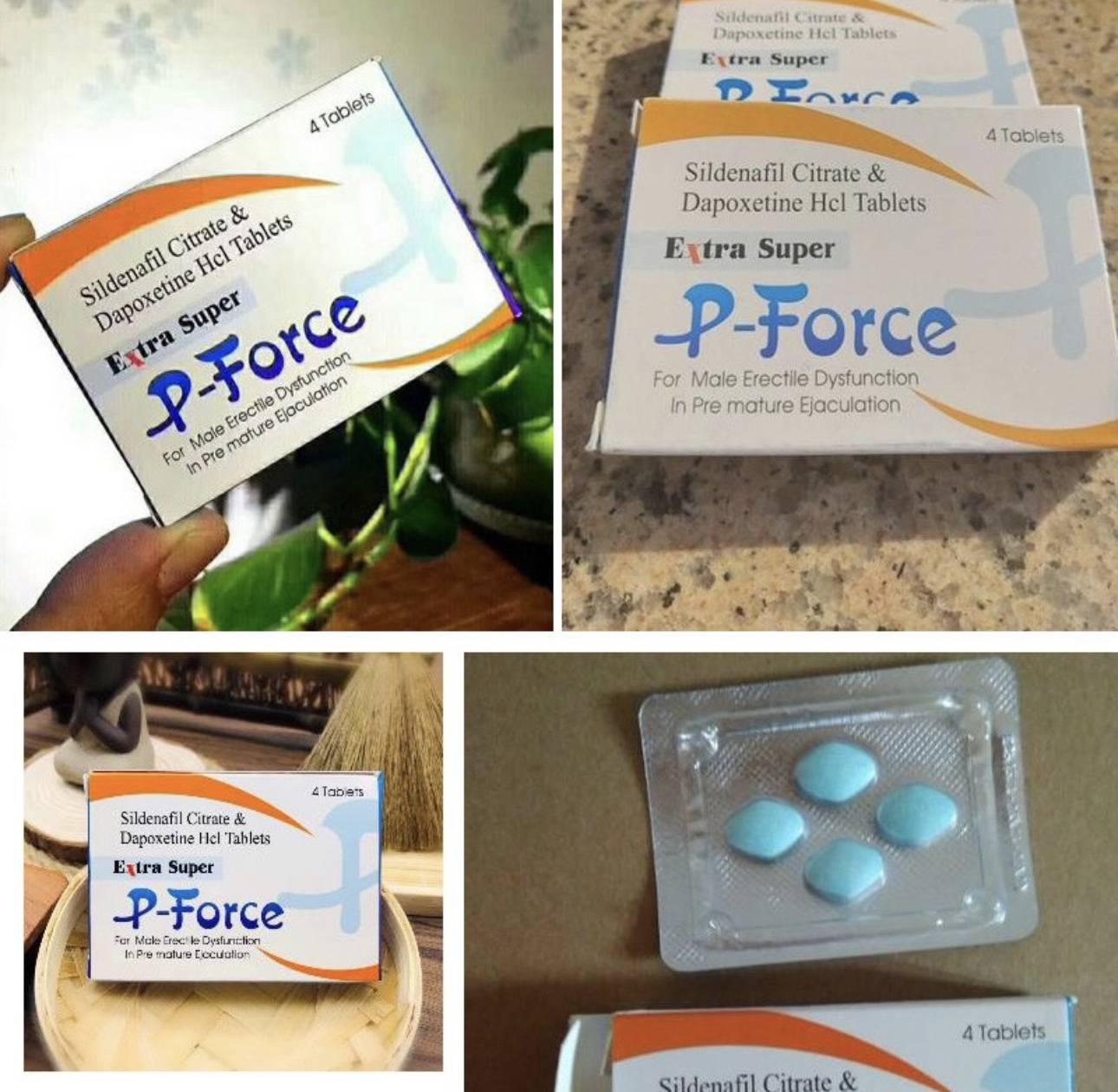印度普丽吉超级战士印度蓝p双效片P-Force~小蓝片4粒装